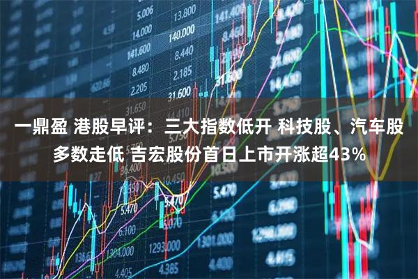 一鼎盈 港股早评:三大指数低开 科技股、汽车股多数走低 吉宏股份首日上市开涨超43%