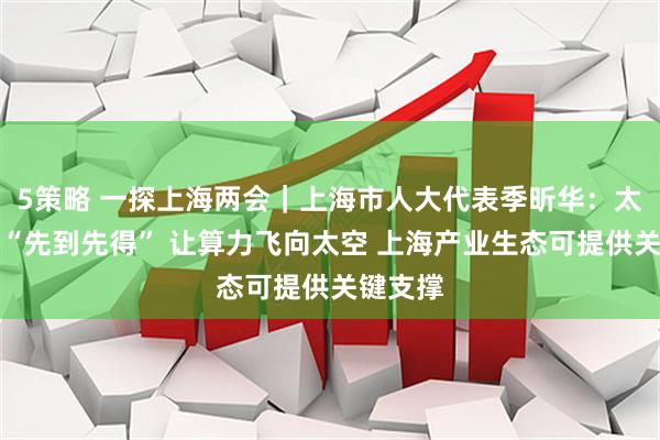 5策略 一探上海两会｜上海市人大代表季昕华：太空资源“先到先得” 让算力飞向太空 上海产业生态可提供关键支撑